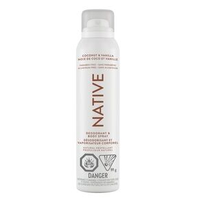 Native Coconut & Vanilla Deodorant Body Spra y